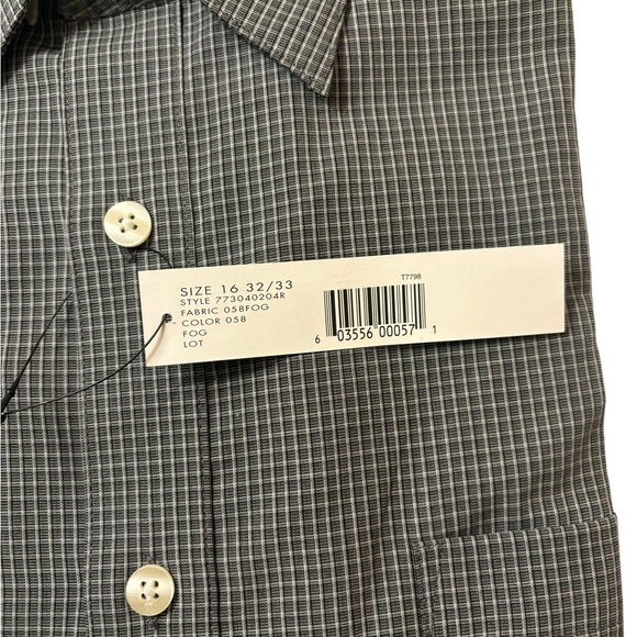 Men’s Vintage NWT Donna Karan Signature L/S Collared Shirt sz 16 32-33 - Picture 3 of 4